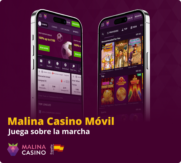 La aplicación móvil de Malina Casino está disponible para Android e iOS