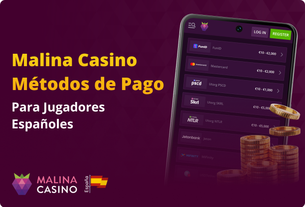 Malina Casino ofrece todos los métodos de pago populares